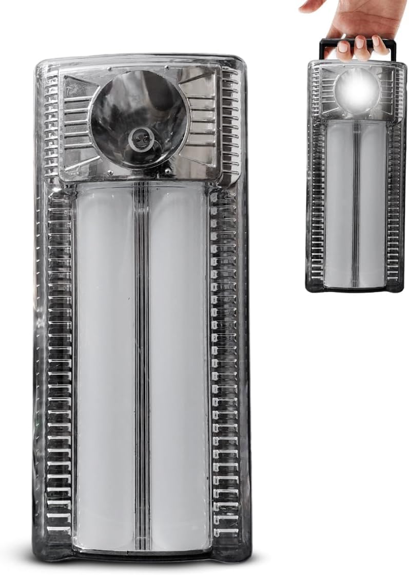 FX-1308 Emergency Flashlight/Essential Rechargeable Emergency Light, LED Bulb for Home Work and Camping - White, FX-1308