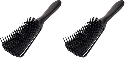 Detangling Brush for Blue Natural Hair and Curly Hair,Soft Detangling Comb Detangler Hair Brush for African American 3c/4b/4c Hair,Afro hair,Thick Hair,Wavy Hair or Fine Hair,Wet&Dry (Black)