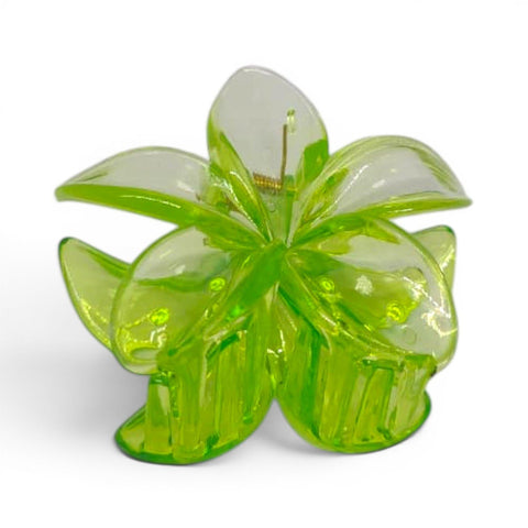 Catch Up Transparent Colored Flower Hair Claw Clip for Women & Girls – Elegant Floral Design, Strong Hold Non-Slip Grip, Lightweight Durable Hair Accessory, Stylish Everyday Use & Gift Idea