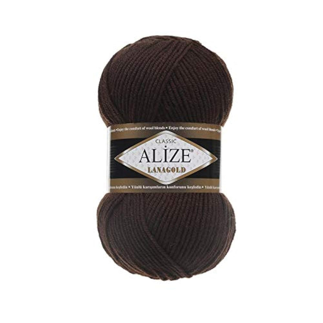 Aliza LANAGOLD Color No. 26 Brown - Crochet and Knitting Yarn