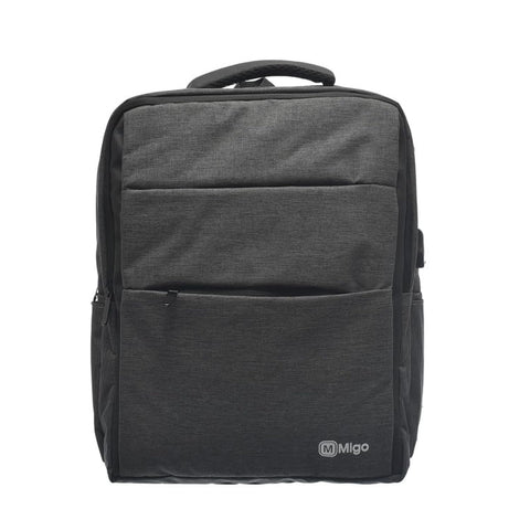 Migo Laptop School Backpack with USB Charging, Blue