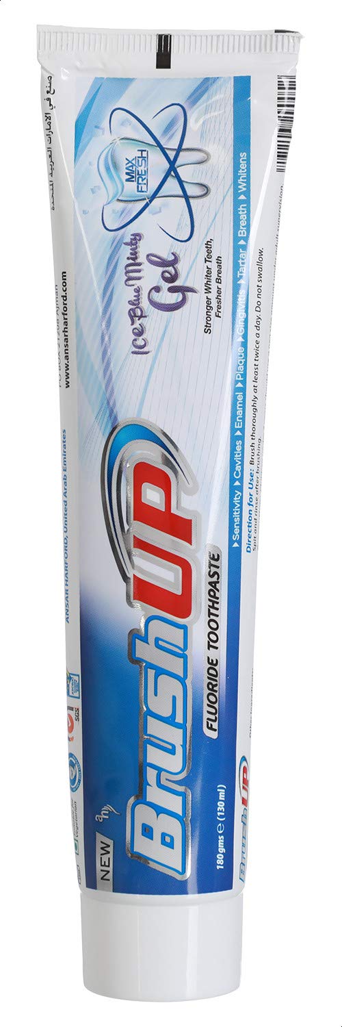 Brush Up Fluoride Toothpaste, Blue - 130 Ml