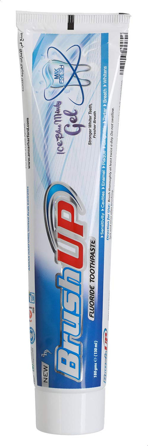 Brush Up Fluoride Toothpaste, Blue - 130 Ml