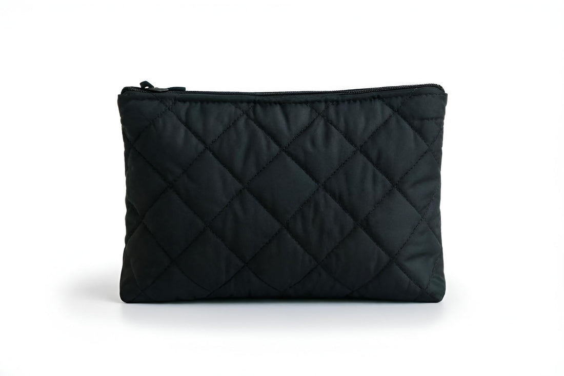 Makeup bag and makeup brushes - waterproof compact bag for makeup, brushes, and skin care products while traveling (color 1)