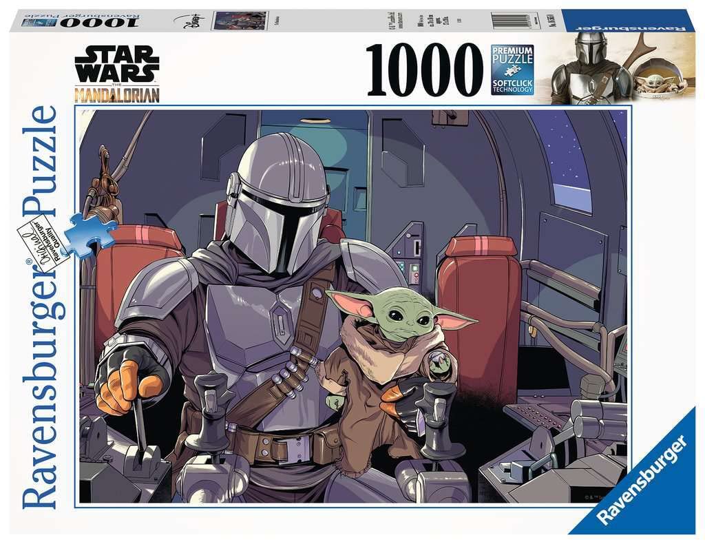 Ravensburger - The Mandalorian Star Wars 1000 Piece Jigsaw Puzzle Gift for Her or Him Adult Puzzles