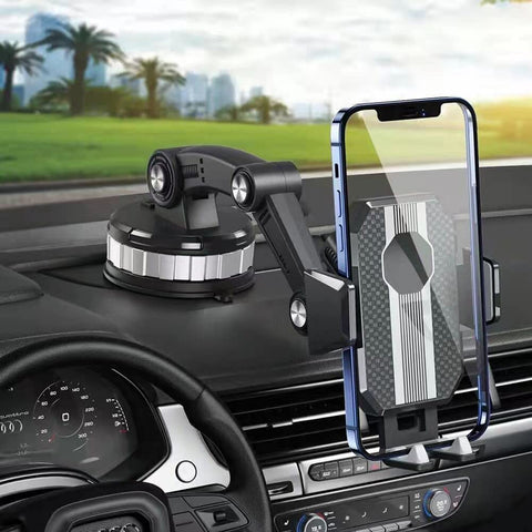 AISEN Car Phone Holder Mount, [2022 Upgraded Super Strong Suction] Long Arm Adjustable 360° Rotation Phone Holder for Dashboard/Windscreen, Universal Car Phone Mount for 4.7 to 6.8 inch (Gray)