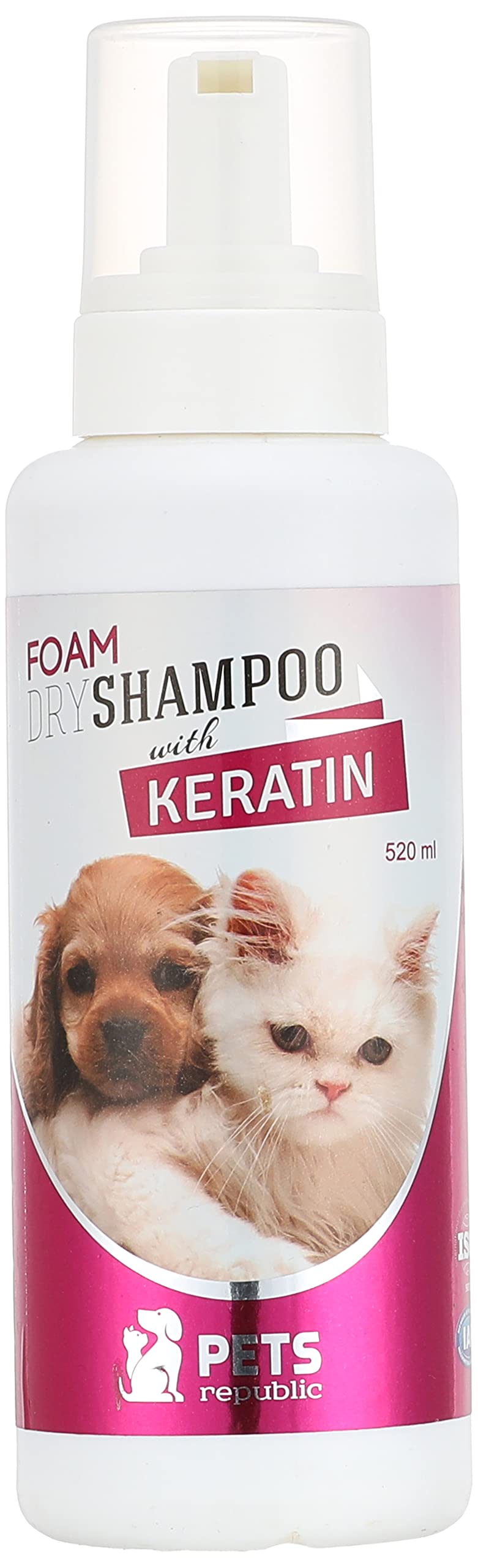 Pets Republic Foam Dry Shampoo with Keratin - 520ml