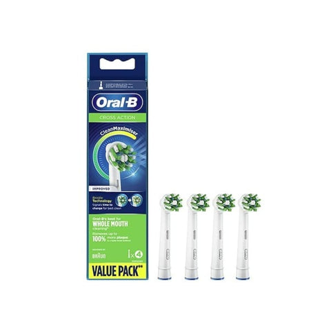 Oral-B Cross Action Toothbrush Heads Pack of 4