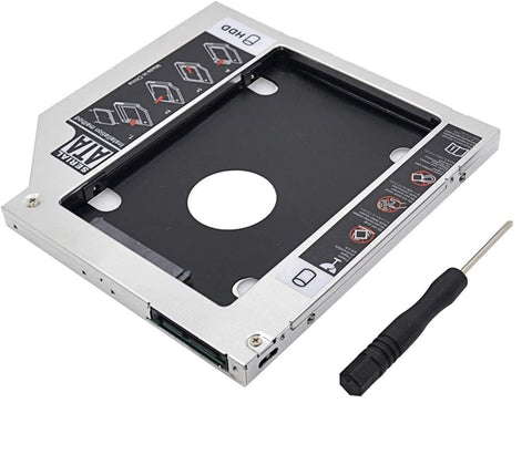 Zonic Z1189 SATA HDD Caddy 9.5mm 2.5″ SSD - HDD Case Hard Disk Drive Enclosure for Notebook - Laptop Aluminum