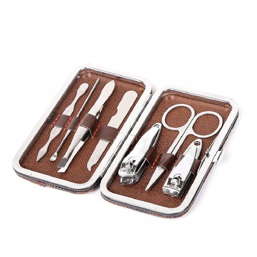 Oblivion Pedicure & Manicure Tools Kit | Traveling and Home Accessories Kit | 7 in 1 pcs | Multicolour