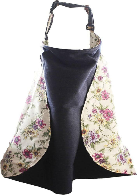 Double Face Breath Nursing Cover Double Face Adjustable Nursing Cover Face Jeans Random Colors (Light Jeans)