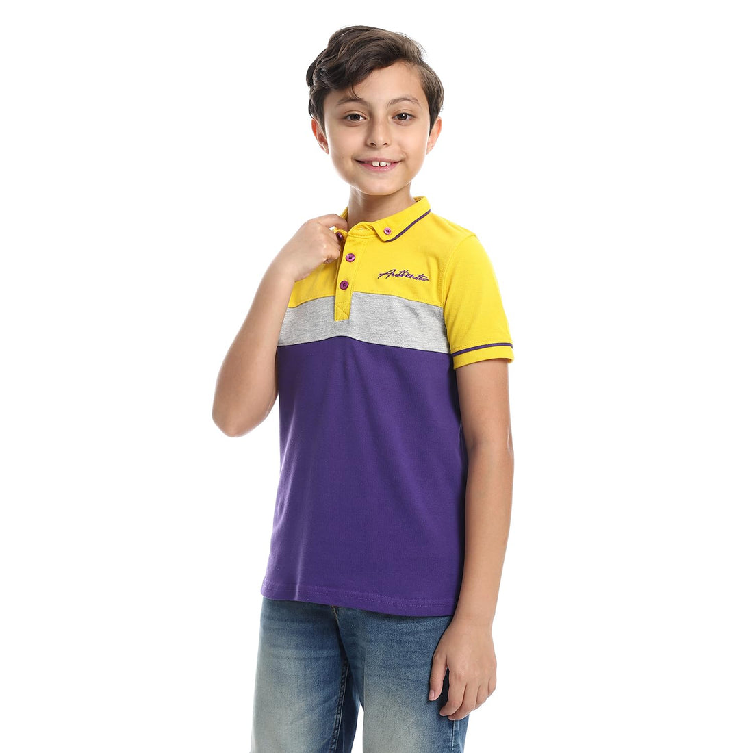 CAESAR Boys Boys Collared Neck Polo Shirt Boys Collared Neck Polo Shirt