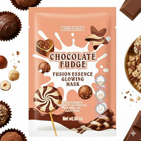Sheet Face Mask Skincare for All Skin Types, Hydrating & Nourishing Suitable for Sensitive Skin, Bulk Facial Mask Set for Women, Face Mask Gifts Set for Face Spa (CHOCOLATE)