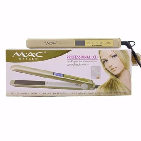 Hair straigtener for all hair types reaches to 450 F degrees with touch screen.