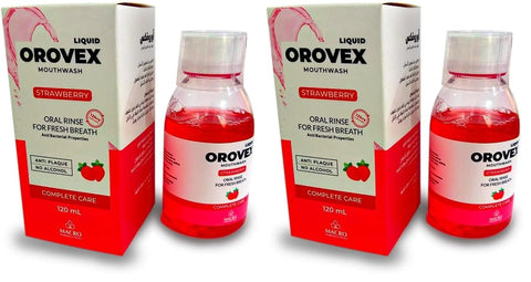macro Orovex (Strawberry) Mouthwash 120 ml (Pack of 2)