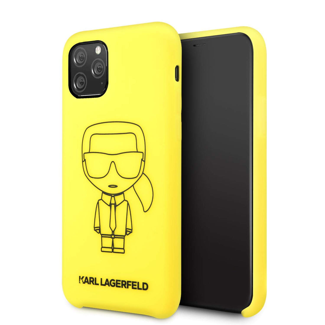 Karl Lagerfeld Ikonik Silicone Case For iPhone 11 Pro,Yellow