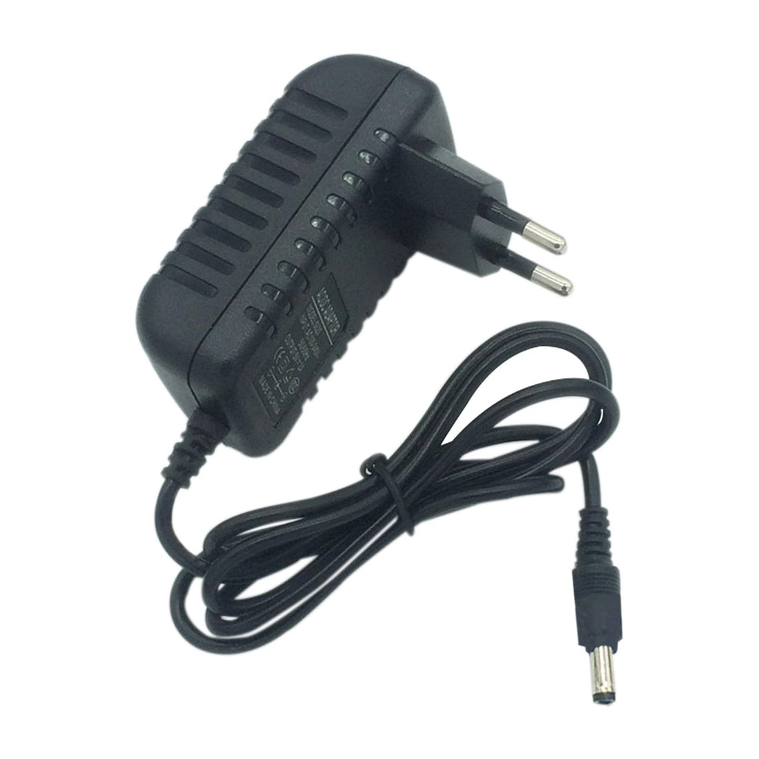 Charger for Children's Electric Car: Charger for Electric Kider Car, 12 V 1 A DC Power Supply, Power Adapter for Electric Car, Charging Cable Electric Car Children, EU Plug, Black, Power