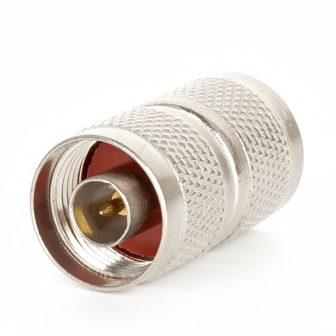 N Male to N Male RF Coaxial Adapter Straight Type Copper Plating Nickel (1)