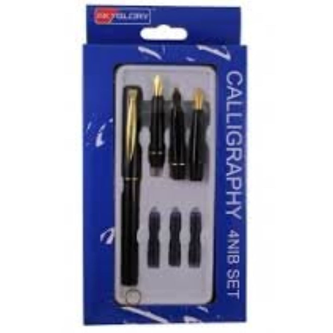 Sky Glory Calligraphy Pen Set 4 Nibs And Cartridges