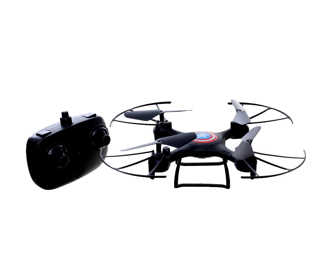 Minsa Remote Control Drone Toy with Controller Rechargeable Flying Aircraft for Kids Code 201 -Multicolor
