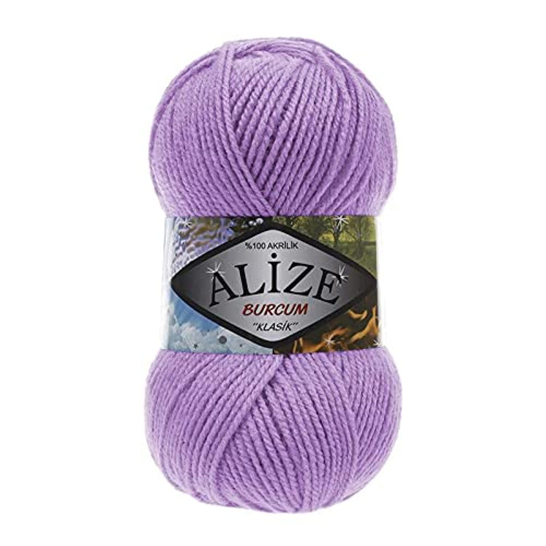 Alize BURCUM KLASiK Lilac 247 - Crochet and Knitting Yarn