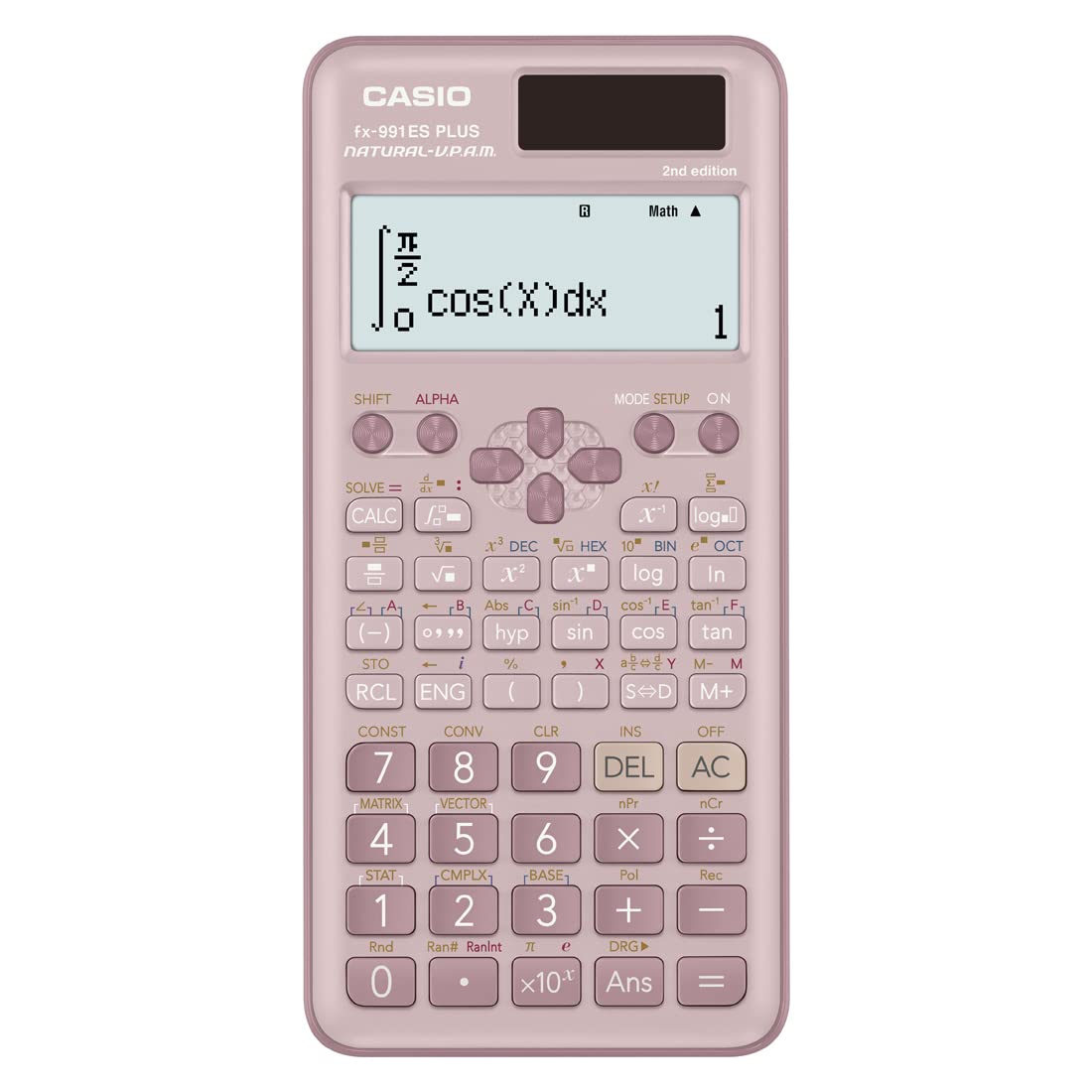Casio FX-991ESPLUS-2PKWDT Scientific Calculator, Pink