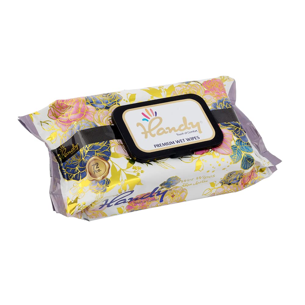 Handy Premium Refreshing Wet Wipes Pack of 72 Wipes