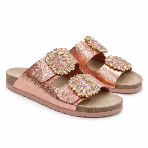 Women’s Luxury Slippers Adorned with Shiny Crystal Accessories – Comfortable Summer Footwear with Padded Sole and Elegant Classic Design, Perfect for Daily Outings and Special Occasions.
