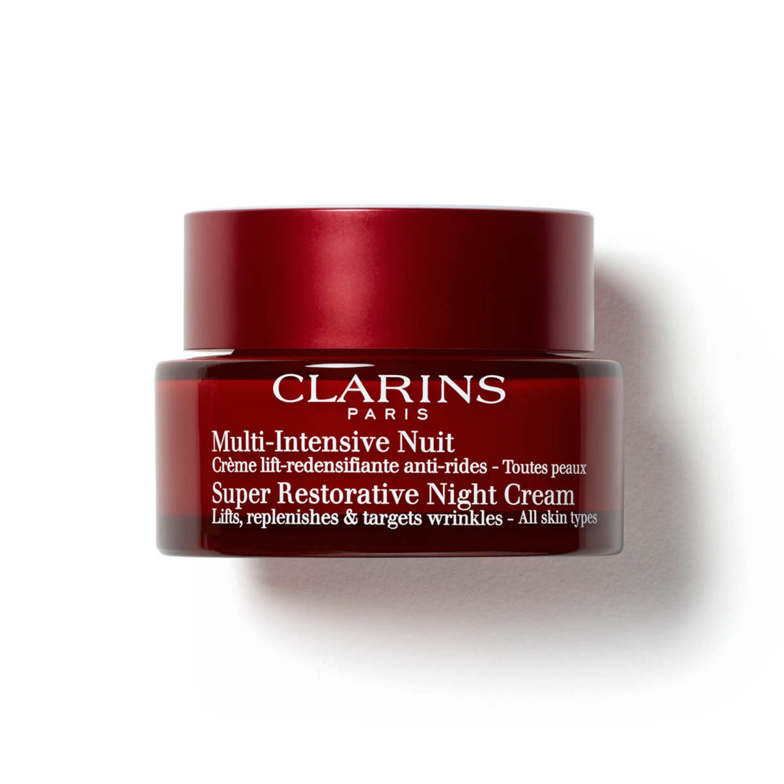 Clarins Super Restorative Night Cream | Anti-Aging Moisturizer For Mature Skin Weakened By Hormonal Changes | Illuminates & Densifies Skin | Lifts & Tones | Targets Spots & Wrinkles | 1.7 Ounces