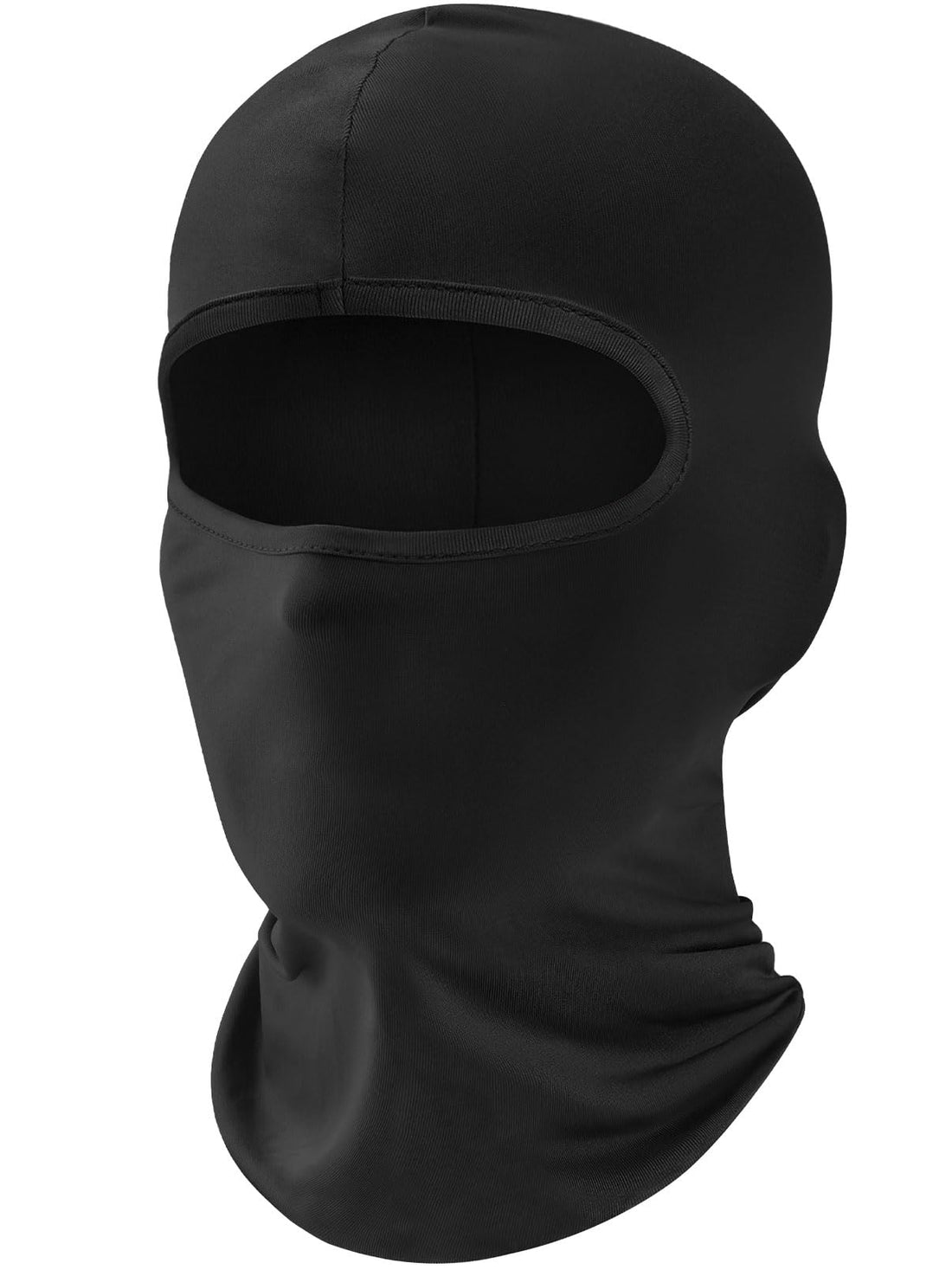 Fuinloth Balaclava Face Mask, Summer Cooling Neck Gaiter, UV Protector Motorcycle Ski Scarf for Men/Women, Black,