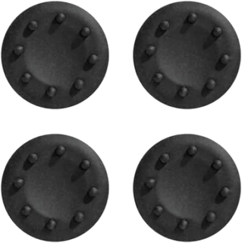 4 x Silicone Analog Joystick Thumb Stick Grips Caps Cover Compatible with PS4 PS5 BOX One 360 Controllers (Black)