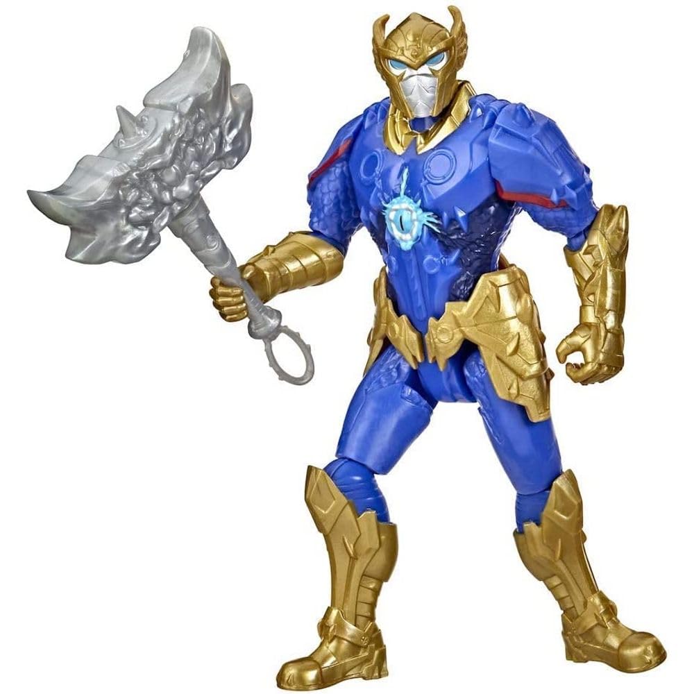 Marvel Avengers Mech Strike Monster Hunters Thor Toy, 6-Inch-Scale Action Figure with Accessory, Toys for Kids Ages 4 and Up