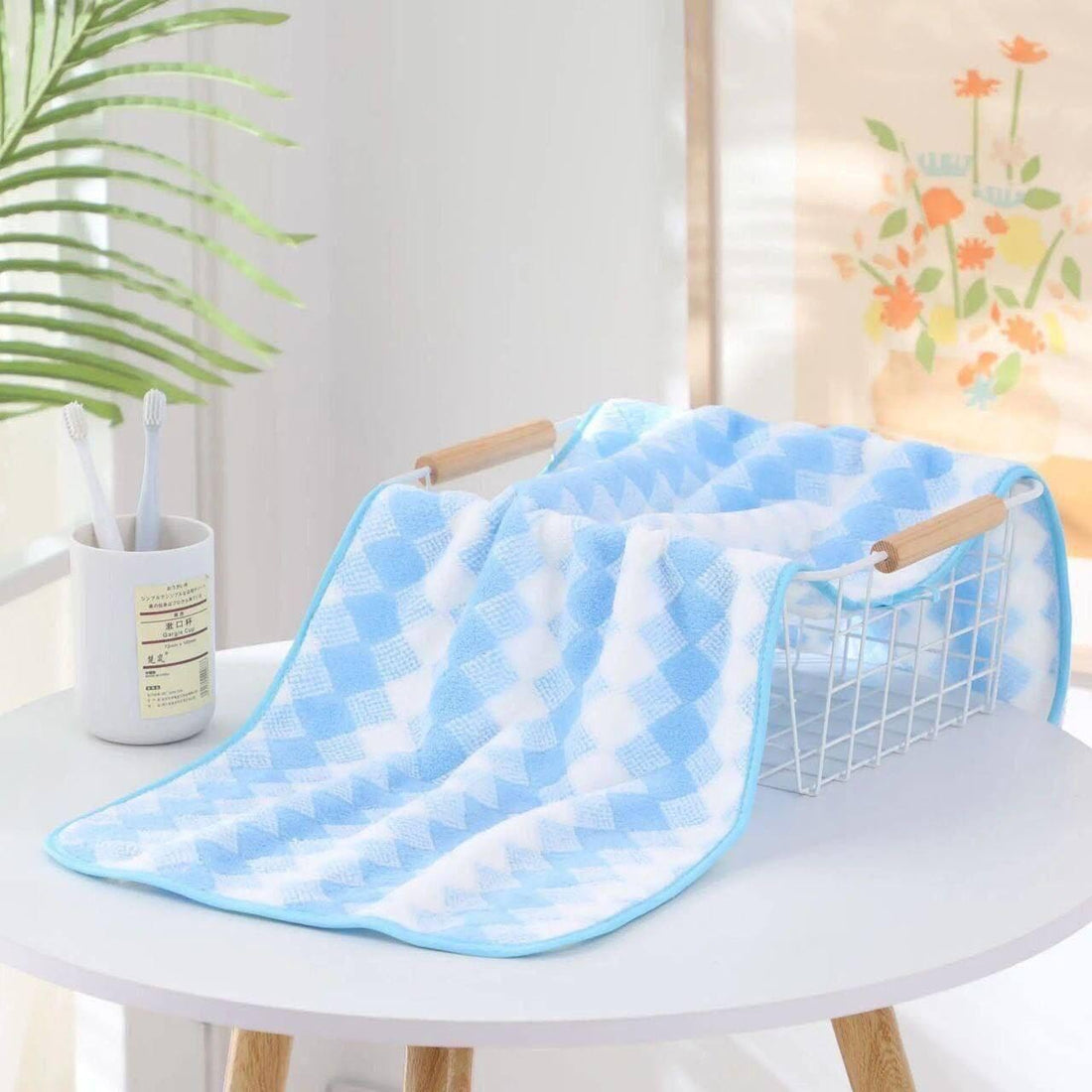 Microfiber Drying Towel 35x75 cm, Soft Absorbent Cloth for Face Hands, Cleaning and Polishing Multipurpose Use