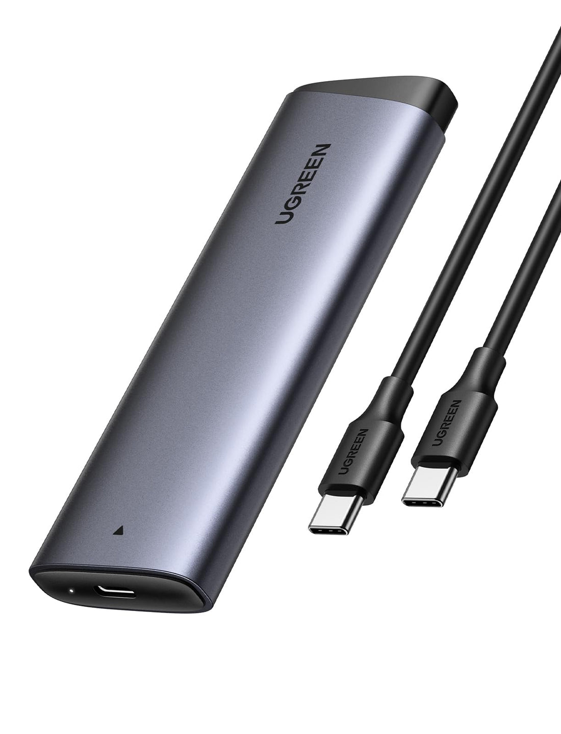 UGREEN NVME Enclosure, M.2 NVME SSD Enclosure USB 3.2 10 Gbps for NVMe PCIe M-Key/M+B Key in 2230/2242/2260/2280 with USB CC Cable