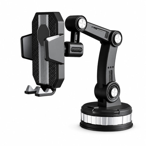 Car Phone Holder, 360 Degree Strong Suction Dashboard And Windshield Mount, Universal Mobile Stand For GPS Smart Phone, Stable Car Mount, JX-601