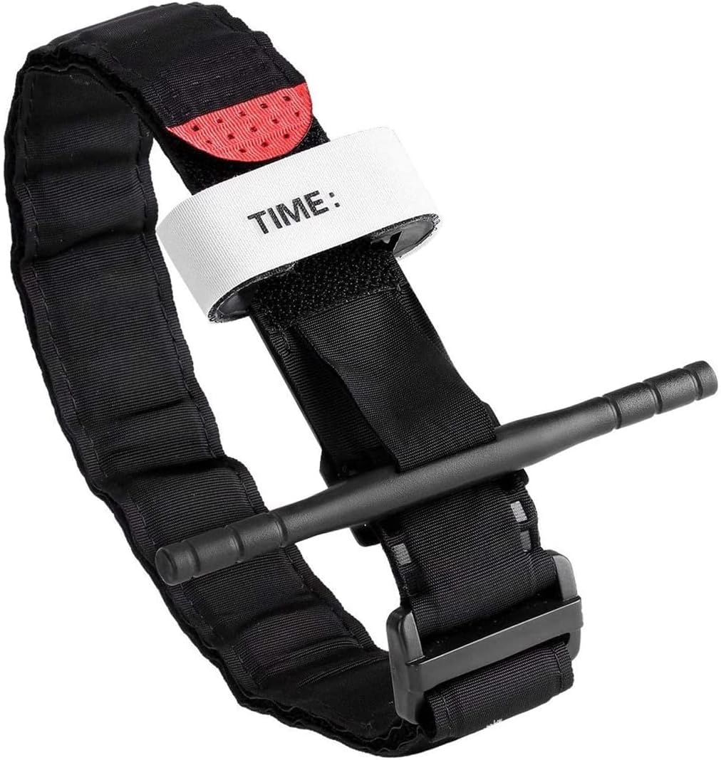 Tourniquets, for Emergency Bleeding Control, Tactical Hemostatic Tourniquets, One-Handed Application Operation Outdoor Emergency Bandage for Outdoor Survival (65CM)