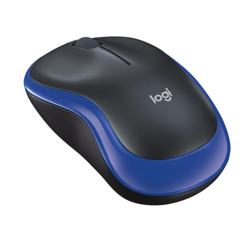 Logitech Wireless Mouse M185, Blue, 910-002236" )
