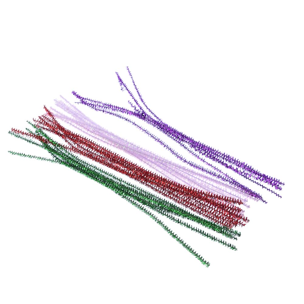 Elmaayergy DP-6 Glitter Pipe Cleaner With Durable Material, Suitable For School And Home
