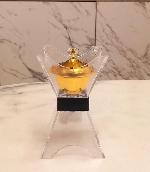 Acrylic Arabian Incense Burners metal Vintage Arabic Burner,Middle Eastern Incense Holder- Incense Burner Bakhoor Suitable For Arabian Oud,Home, Hotel Decor Shape 6