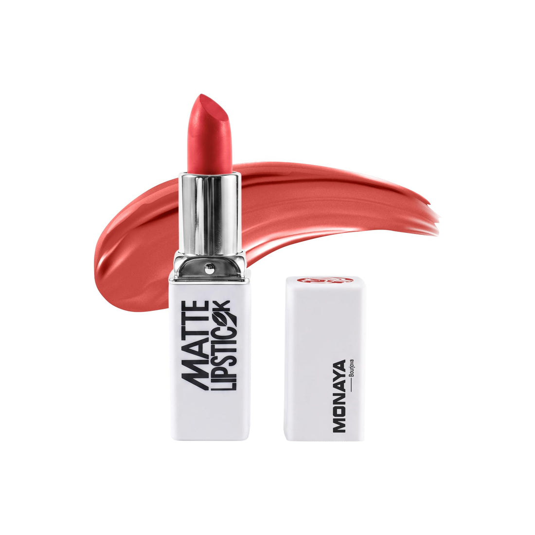 Monaya L024 Matte Lipstick | High Pigment Long-Lasting Matte Lip Color | Smooth Lightweight Non-Drying Velvet Finish Lipstick (L102)