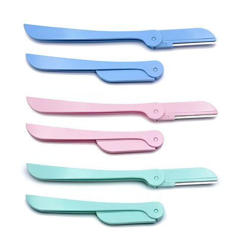 Precision Facial Razors - Eyebrow Razor and Facial Hair Removal Tool for Men and Women, Fits All Skin Types and Provides a Close, Safe Shave for Perfect Results Every Time (6 Pack)