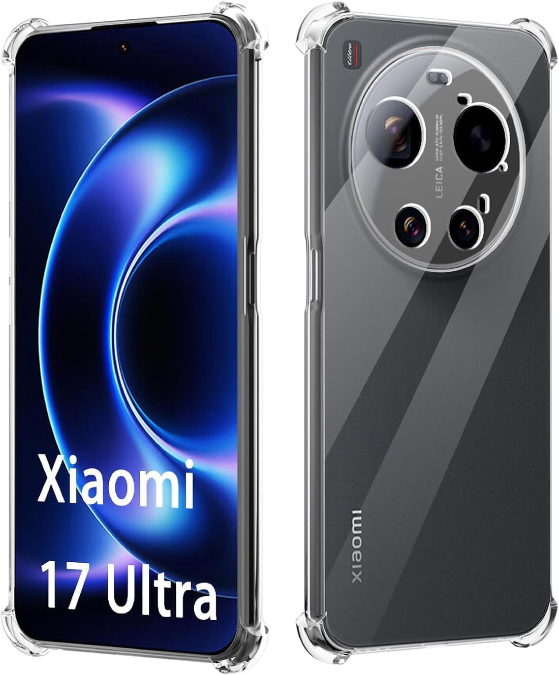 Case Compatible with Xiaomi 17 Ultra, Ultra Soft TPU Silicone Case with Camera Protection Lightweight Protective Cover Designed for Xiaomi 17 Ultra (Clear)