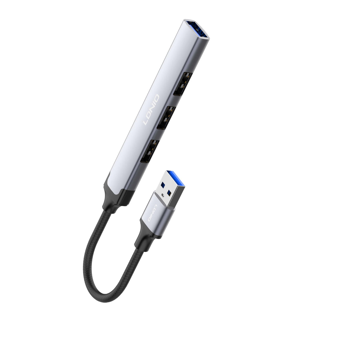 USB Hub Adapter - Data Transfer Speed Up to 5GbpS - Aluminum Alloy - Compatible with Various Operating Systems - DS-44U