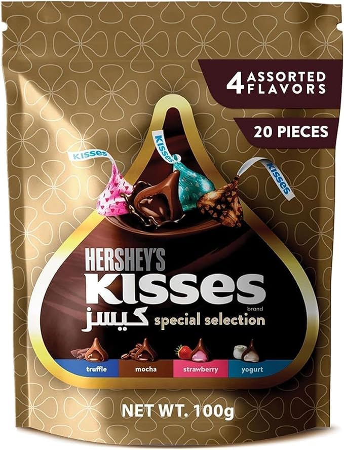 Hersheey’s Kisses Special Selection Chocolate, 4 Flavours, 100g - Imported