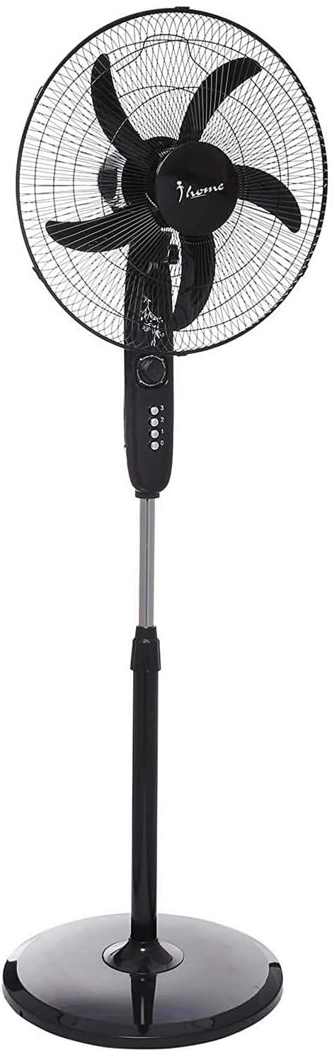 iHome 5-Blade Shaft Fan (18In),Black