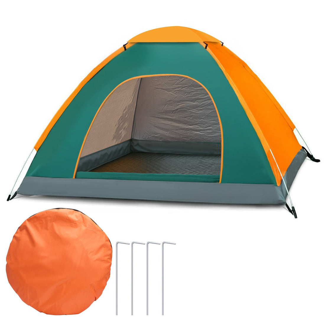 Instant Pop Up Camping Tent, Waterproof Windproof, UV Protection, Lightweight, for Beach, Hiking, Outdoor Activities