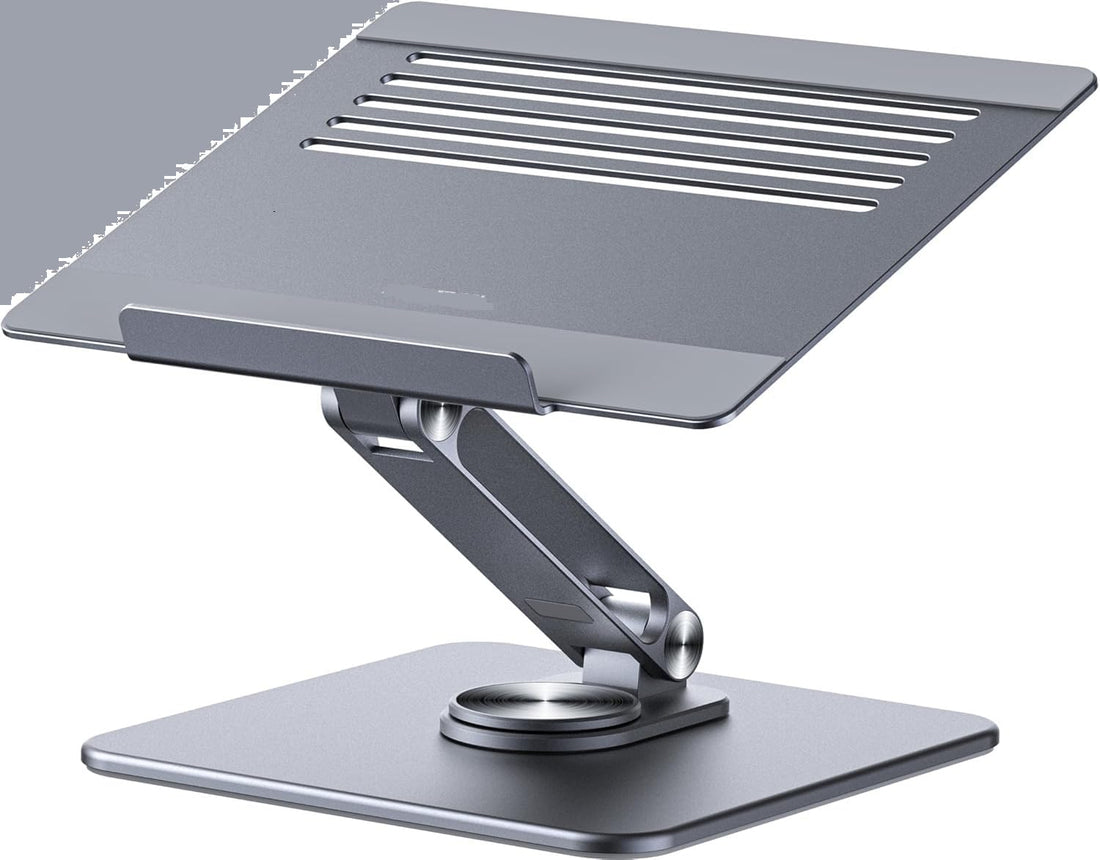 RHO-M17 Strong Aluminum Laptop Stand with 360 Degree Rotation