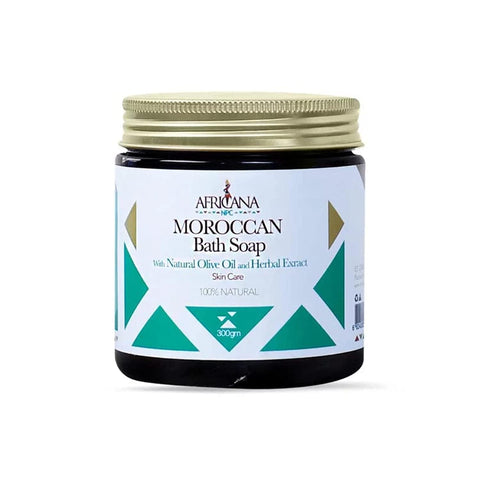 Africana npc moroccan bath soap with natural olive oil and herbal extract - 300g