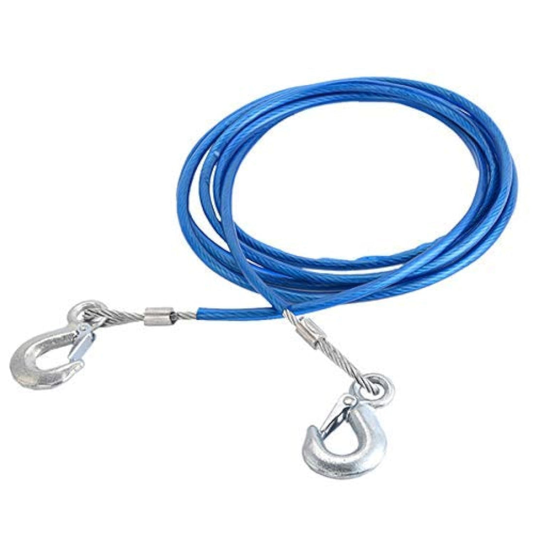 4M 5 Tons Wire Cable Safety Hook Steel Wire Trailer Car Emergency Towing Rope
