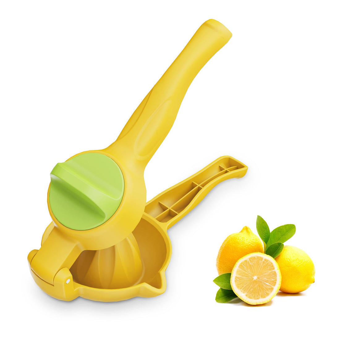 Bagrox Lemon Squeezer, Lime Citrus Lemon Juicer Manual with Rotating Hinge Blade, Hand Juicer Squeezer with Max Juice Extraction, Yellow